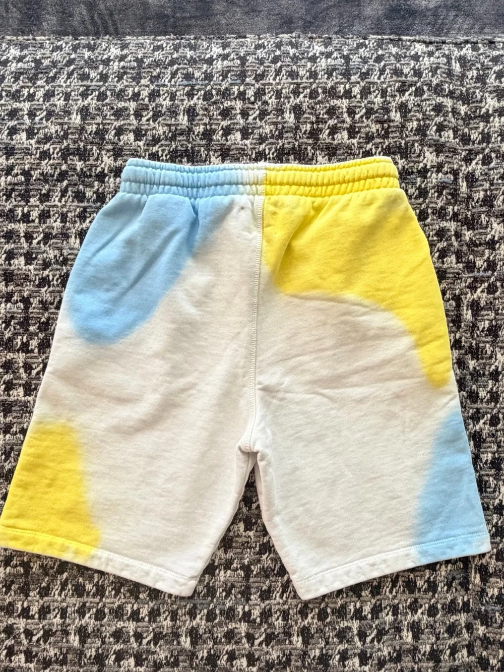 Off-White Kids Tricolor Outer Space Logo-Print Sweat Shorts